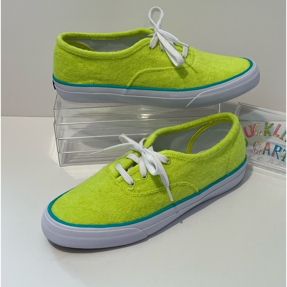 NEW Keds Terry Cloth Neon Sneakers  SZ - 7.5 / 38 - Picture 6 of 15